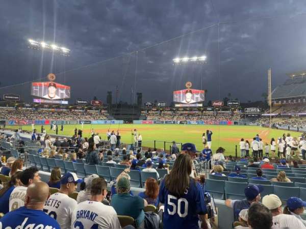 Dodger Stadium, section: 7FD, row: F, seat: 9
