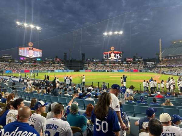 Dodger Stadium, section: 7FD, row: F, seat: 9
