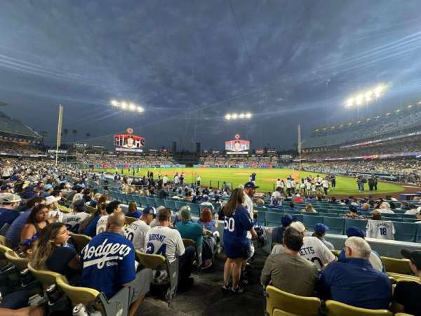 Dodger Stadium, section: 7FD, row: F, seat: 9