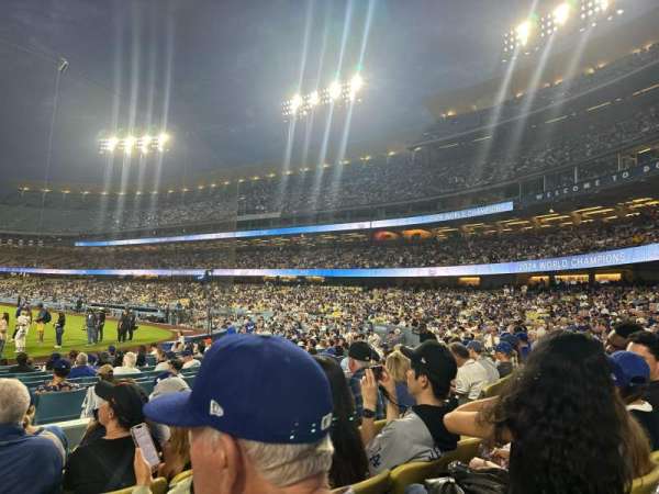 Dodger Stadium, section: 7FD, row: F, seat: 9