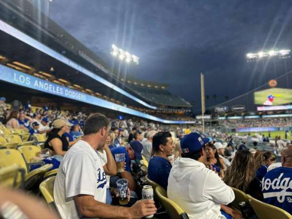 Dodger Stadium, section: 7FD, row: F, seat: 9