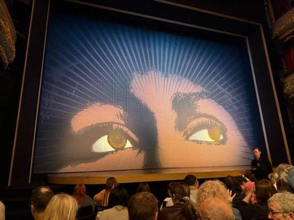 Aldwych Theatre, section: Stalls, row: E, seat: 19
