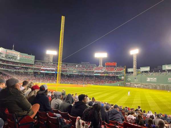 Fenway Park, section: Right Field Box 91, row: QQ, seat: 10