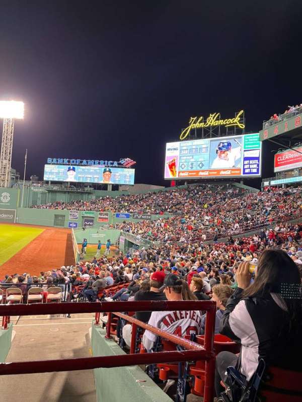 Fenway Park, section: Right Field Box 91, row: QQ, seat: 10