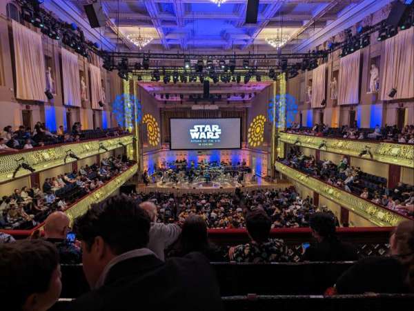 Symphony Hall, Boston, section: Second Balcony Center, row: D, seat: 23