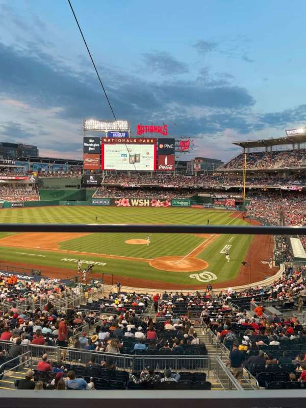 Nationals Park, section: 211, row: A, seat: 6
