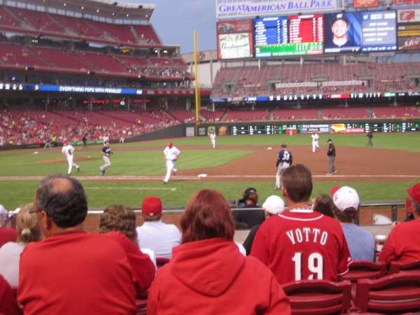 Great American Ball Park, section: 131, row: L, seat: 9