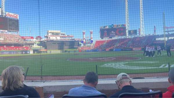 Great American Ball Park, section: 2, row: C, seat: 3