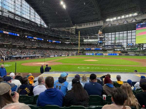 American Family Field, section: 114, row: 10, seat: 9