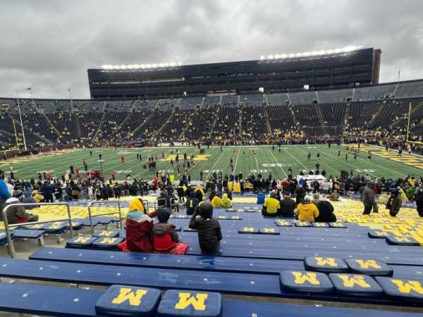 Michigan Stadium, section: 44, row: 43, seat: 19