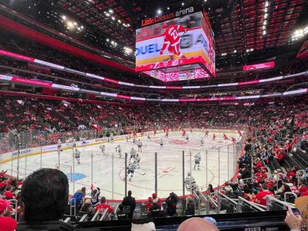 Little Caesars Arena, section: 114, row: 11, seat: 8