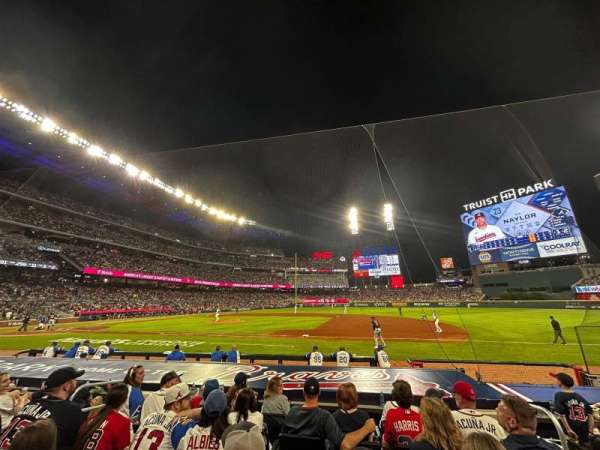 Truist Park, section: 18, row: 11, seat: 3
