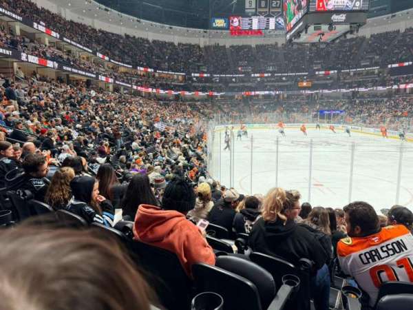 Honda Center, section: 203, row: L, seat: 1