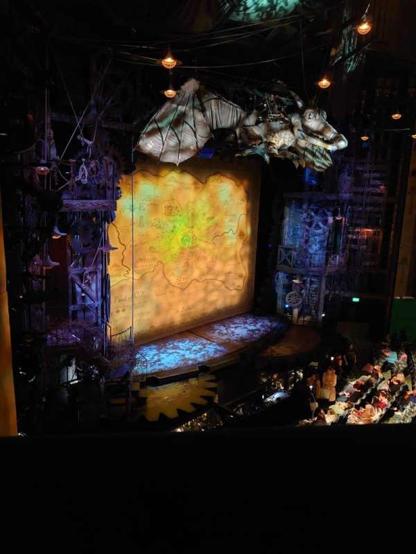 Apollo Victoria Theatre, section: Dress Circle, row: A, seat: 45