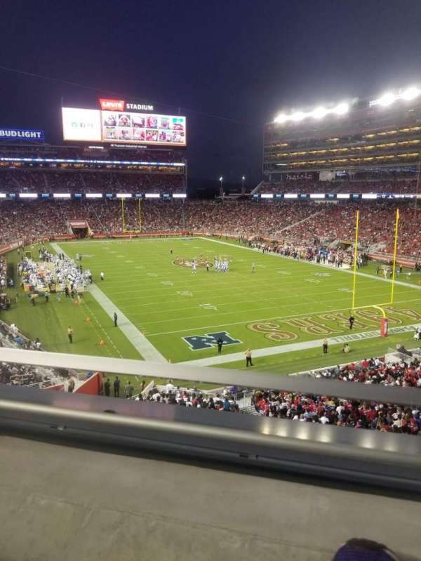 Levi's stadium, section: 206, row: 1, seat: 28
