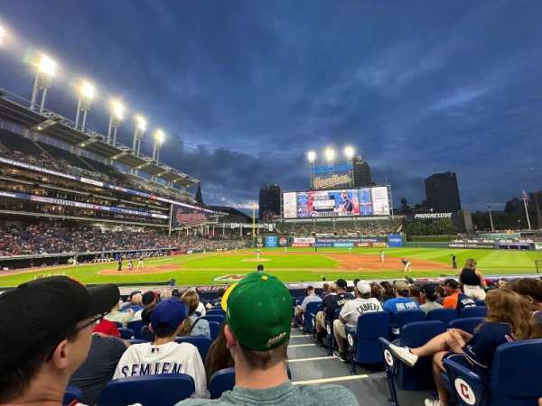 Progressive Field, section: 146, row: Q, seat: 1
