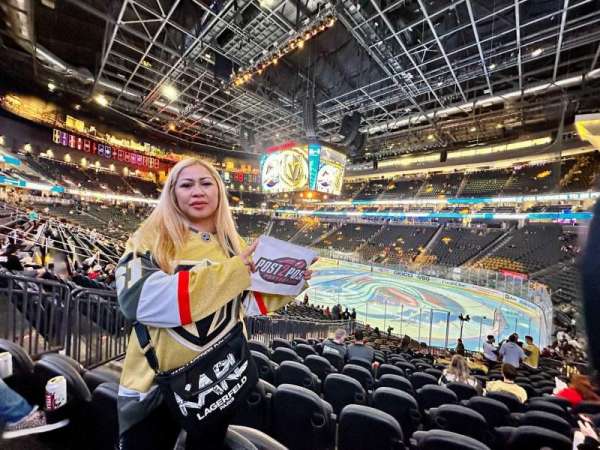T-Mobile Arena, section: 8, row: T, seat: 3