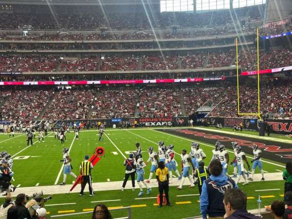 NRG Stadium, section: 124, row: F, seat: 1