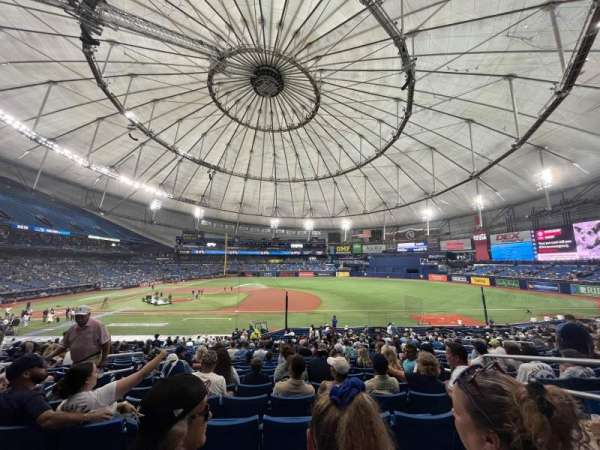 Tropicana Field, section: 210, row: D, seat: 18