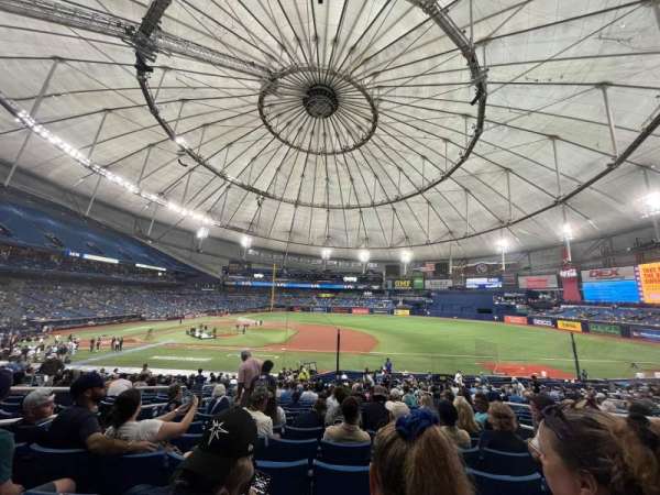 Tropicana Field, section: 210, row: D, seat: 18