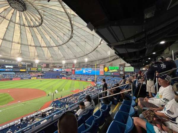 Tropicana Field, section: 210, row: D, seat: 18