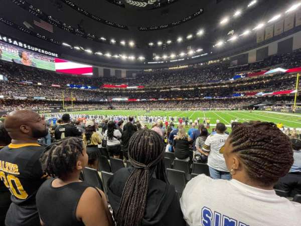 Caesars Superdome, section: 112, row: 12, seat: 10