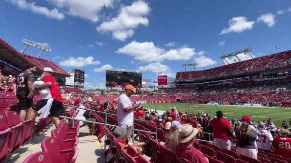 Raymond James Stadium, section: 115, row: P, seat: 7