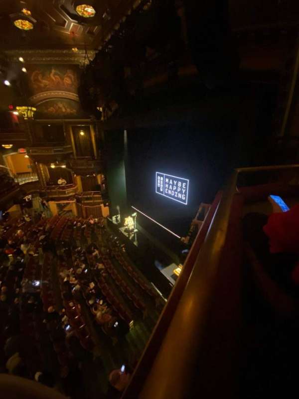 Belasco Theatre, section: Upper Right Box, row: H, seat: 1