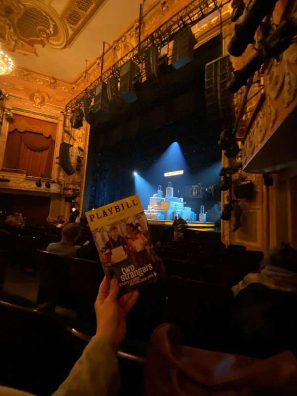 Longacre Theatre, section: Orchestra R, row: J, seat: 11