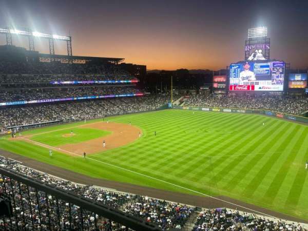 Coors Field, section: L315, row: 1, seat: 15