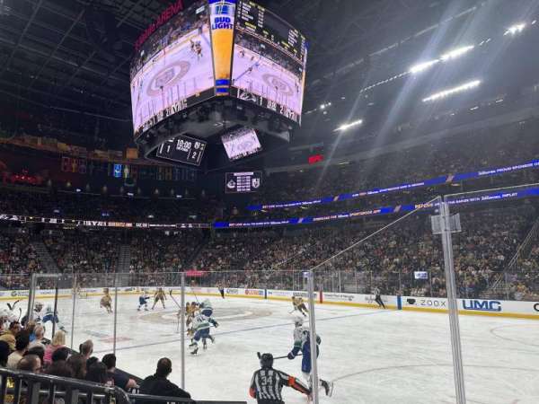 T-Mobile Arena, section: 8, row: B, seat: 3