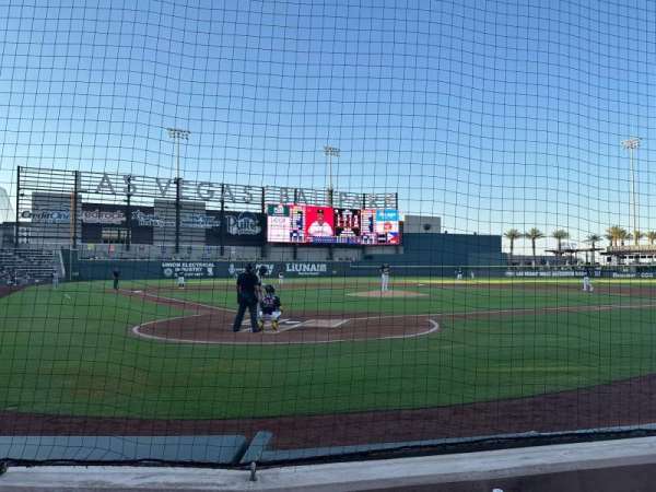 Las Vegas Ballpark, section: 110, row: D, seat: 3