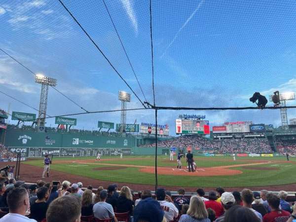 Fenway Park, section: Field Box 46, row: F, seat: 3