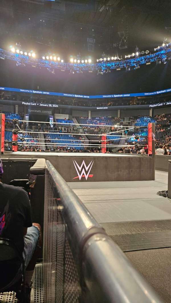 Spectrum Center, section: F1, row: F, seat: 1