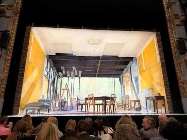Harold Pinter Theatre, section: Stalls, row: F, seat: 13