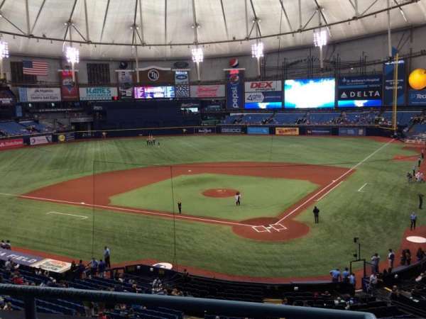 Tropicana Field, section: 203, row: C, seat: 1