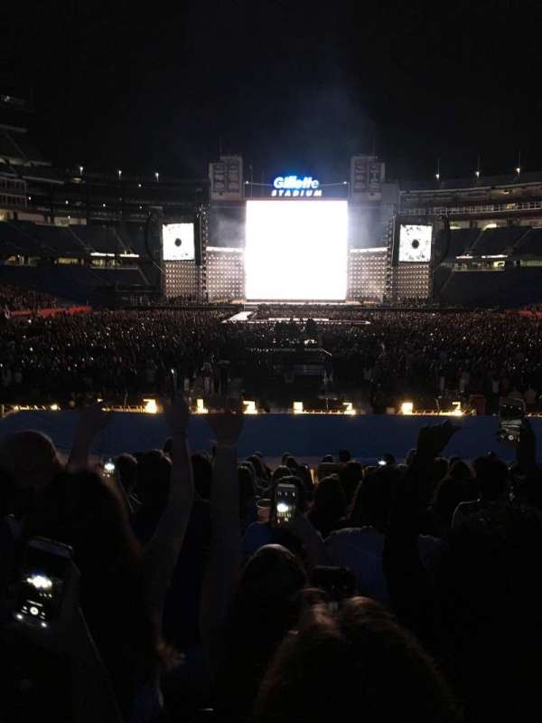 Gillette Stadium, section: 143, row: 17, seat: 10