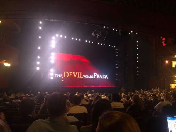 Dominion Theatre, section: stalls, row: T, seat: 44