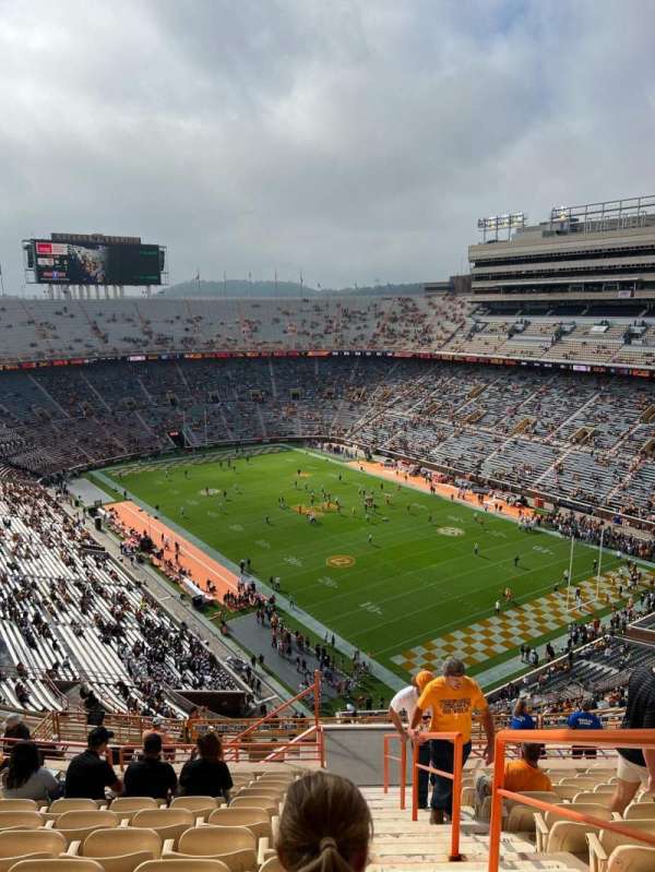 Neyland Stadium, section: ZZ12, row: 23, seat: 15