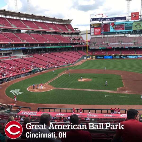 Great American Ball Park, section: 302, row: F, seat: 9