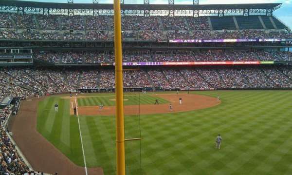 Coors Field, section: 208, row: 2, seat: 13