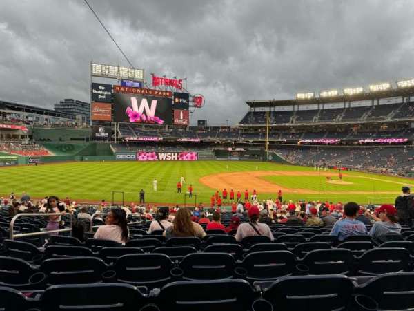 Nationals Park, section: 114, row: MM, seat: 16