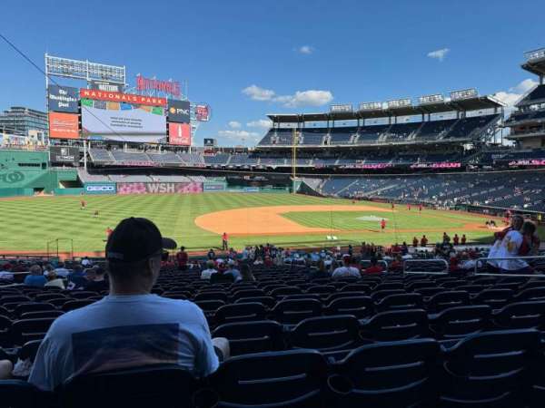 Nationals Park, section: 114, row: NN, seat: 11