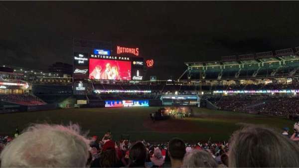 Nationals Park, section: 114, row: SS, seat: 8