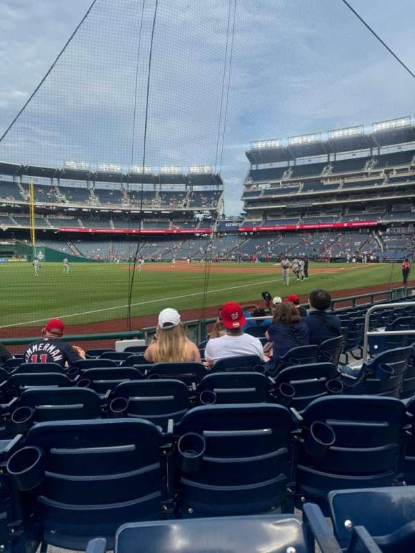Nationals Park, section: 109, row: H, seat: 8