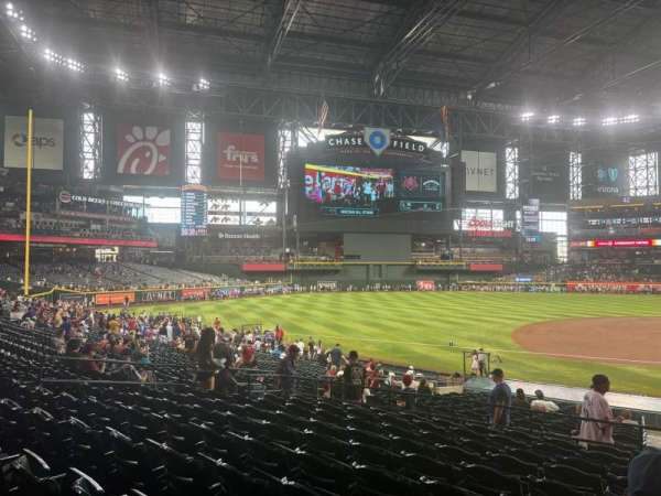 Chase Field, section: 129, row: 30, seat: 8