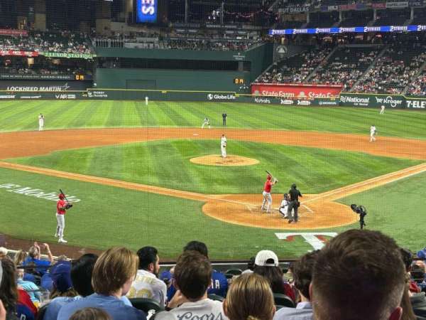 Globe Life Field, section: 13, row: 15, seat: 12