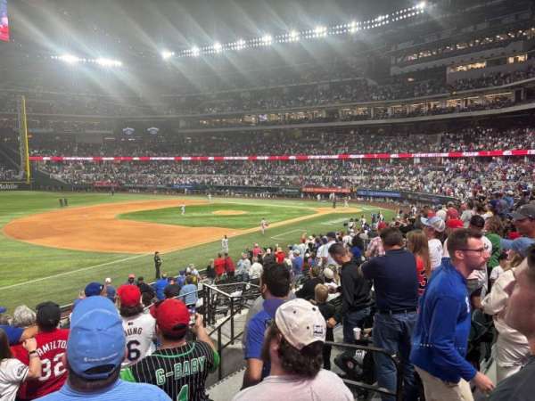 Globe Life Field, section: 4, row: 16, seat: 9