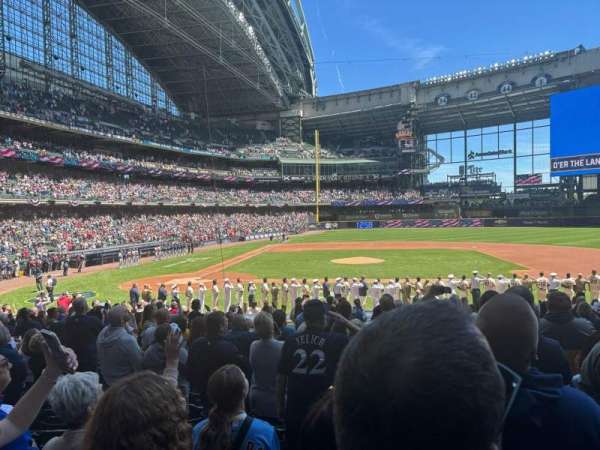 American Family Field, section: 114, row: 20, seat: 9