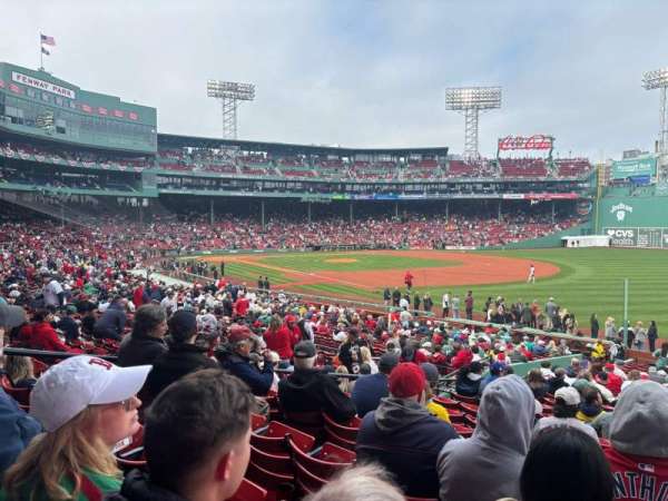 Fenway Park, section: Right Field Box 97, row: VV, seat: 5